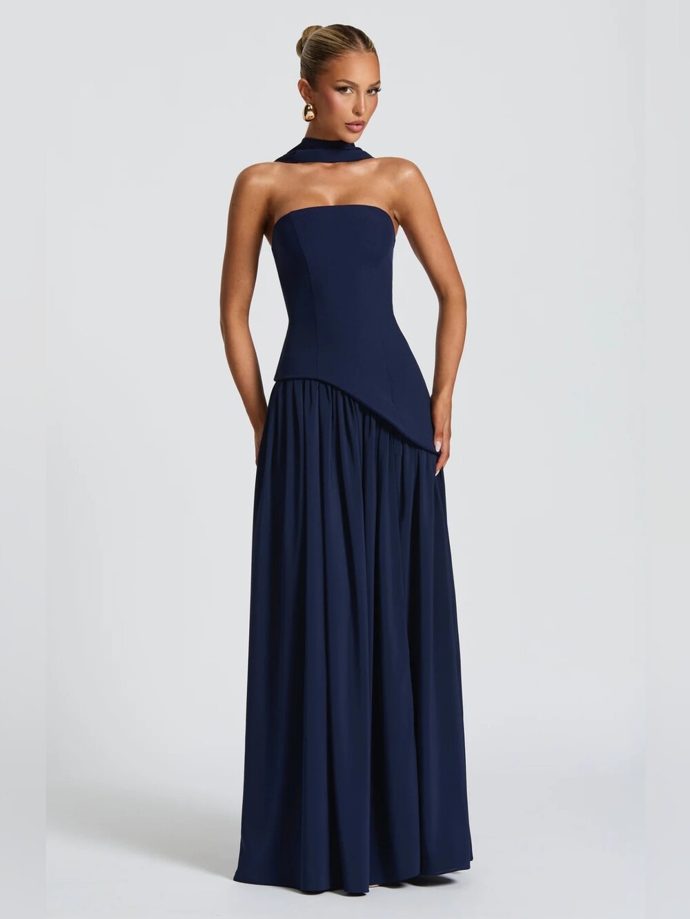 Vestido largo Maliyah - Azul marino BABYBOO NWT $200
